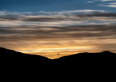 Sunset on the roof terrace