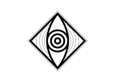 Black Geometric Glyph Rune