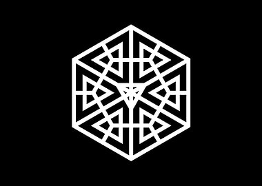 Black Sacred Geometry Rune