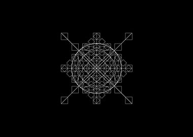 Black Geometric Glyph Rune