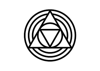 Black Glyph Mandala Rune