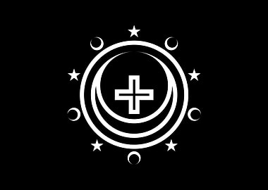 White Glyph Mandala Rune