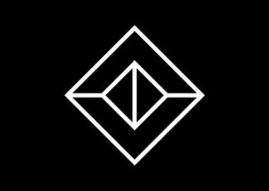 Black Geometric Glyph Rune