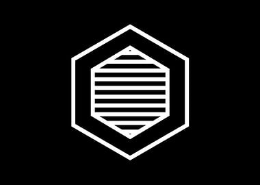 Black Geometric Glyph Rune