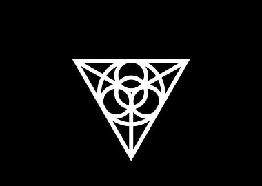 Black Geometric Glyph Rune