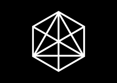 Black Geometric Glyph Rune