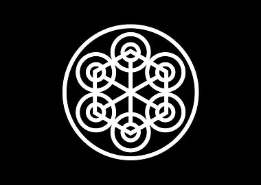 Black Geometric Glyph Rune