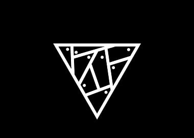 Black Geometric Glyph Rune