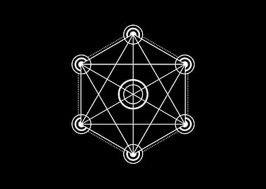 White Sacred Geometry Seal