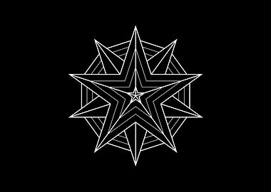 White Sacred Geometry Seal