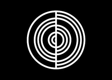 Black and White Glyph Rune