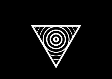 Black Geometric Glyph Rune