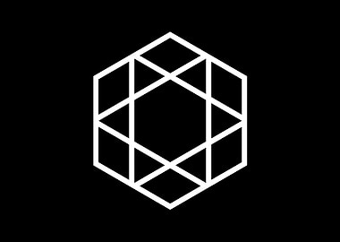 Black Geometric Glyph Rune