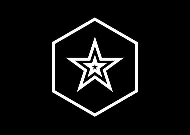 Black Geometric Glyph Rune