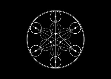 White Sacred Geometry Seal