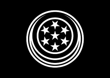 Black Geometric Glyph Rune