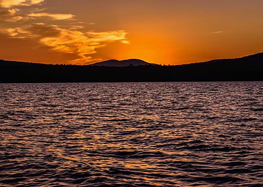 Lake Sunset Landscape