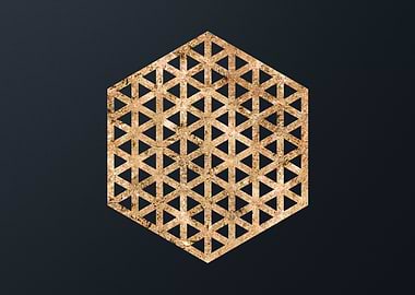 Gold Geometric Glyph Sigil