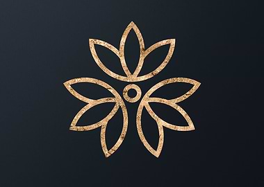 Gold Glyph Mandala Rune