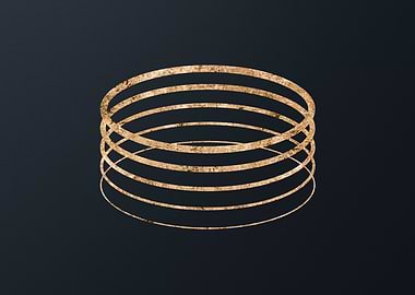 Gold Geometric Glyph Rune