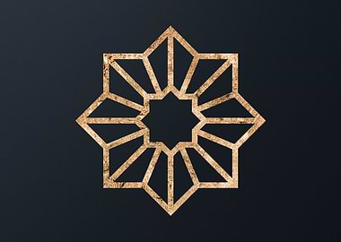 Gold Glyph Mandala Rune