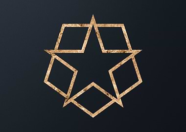 Gold Magic Seal Sign Sigil