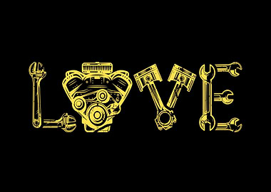 Car Mechanic Love Garage