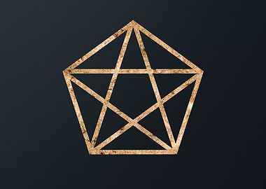 Gold Geometric Glyph Sigil