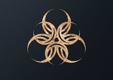 Gold Magic Seal Sign Sigil