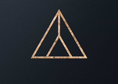 Gold Glyph Mandala Rune