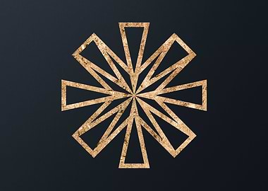 Gold Geometric Glyph Sigil