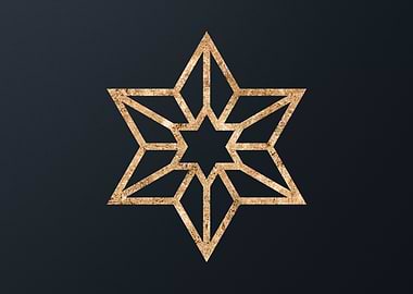 Gold Glyph Mandala Rune