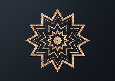 Gold Magic Seal Sign Sigil