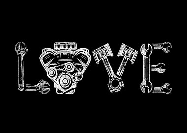 Love Car Mechanic Handyman