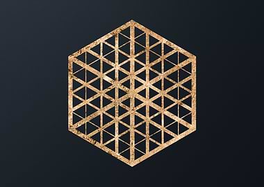 Gold Geometric Glyph Sigil