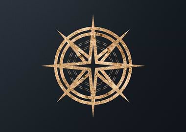 Gold Sacred Geometry Glyph