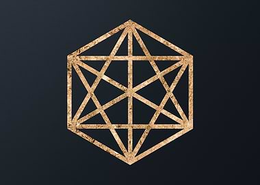 Gold Geometric Glyph Sigil
