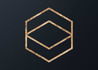 Gold Geometric Glyph Sigil