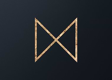 Gold Geometric Glyph Sigil