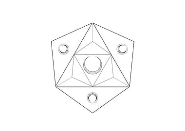 Black Sacred Geometry Rune