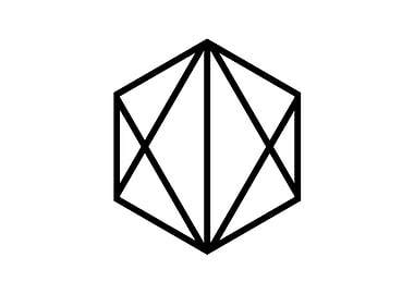 Black Geometric Glyph Rune