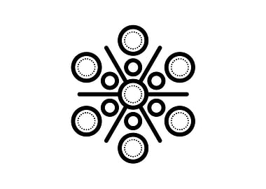 Black Sacred Geometry Rune