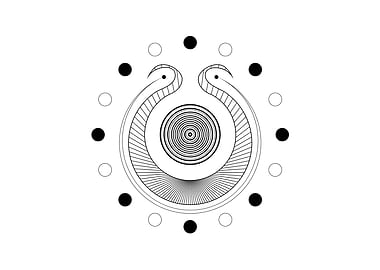 Black Sacred Geometry Rune