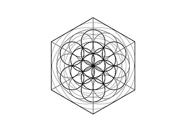 Black Sacred Geometry Rune