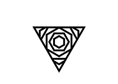 Black Glyph Mandala Rune