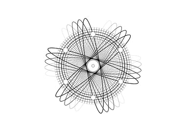 Black Sacred Geometry Rune