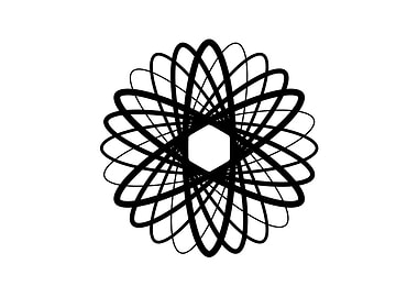 Black Glyph Mandala Rune