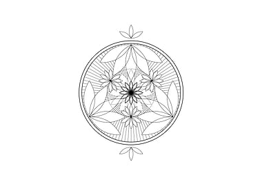 Black Sacred Geometry Rune