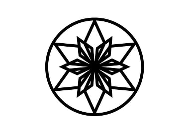 Black Glyph Mandala Rune