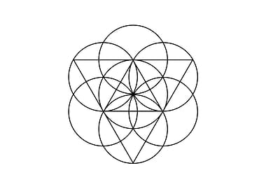 Black Geometric Glyph Rune